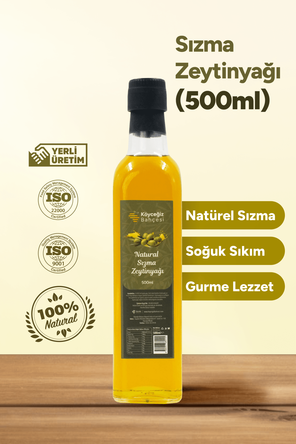 Naturel Sızma Zeytinyağı - 500 Ml.