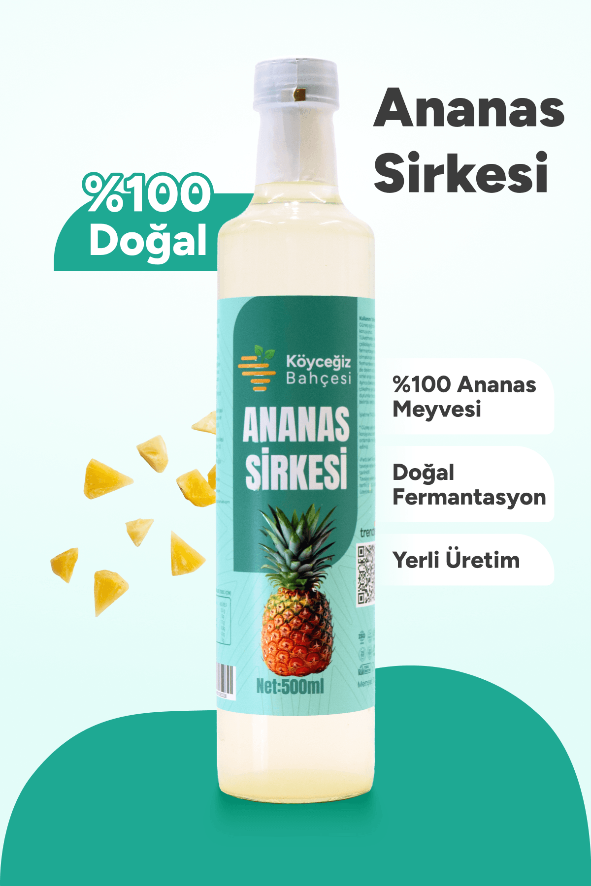 Organik Ananas Sirkesi