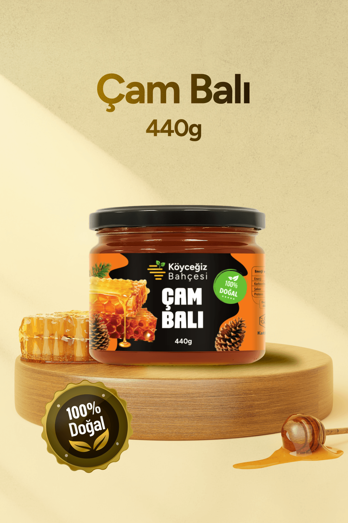 Organik Çam Balı - 440 Gr.