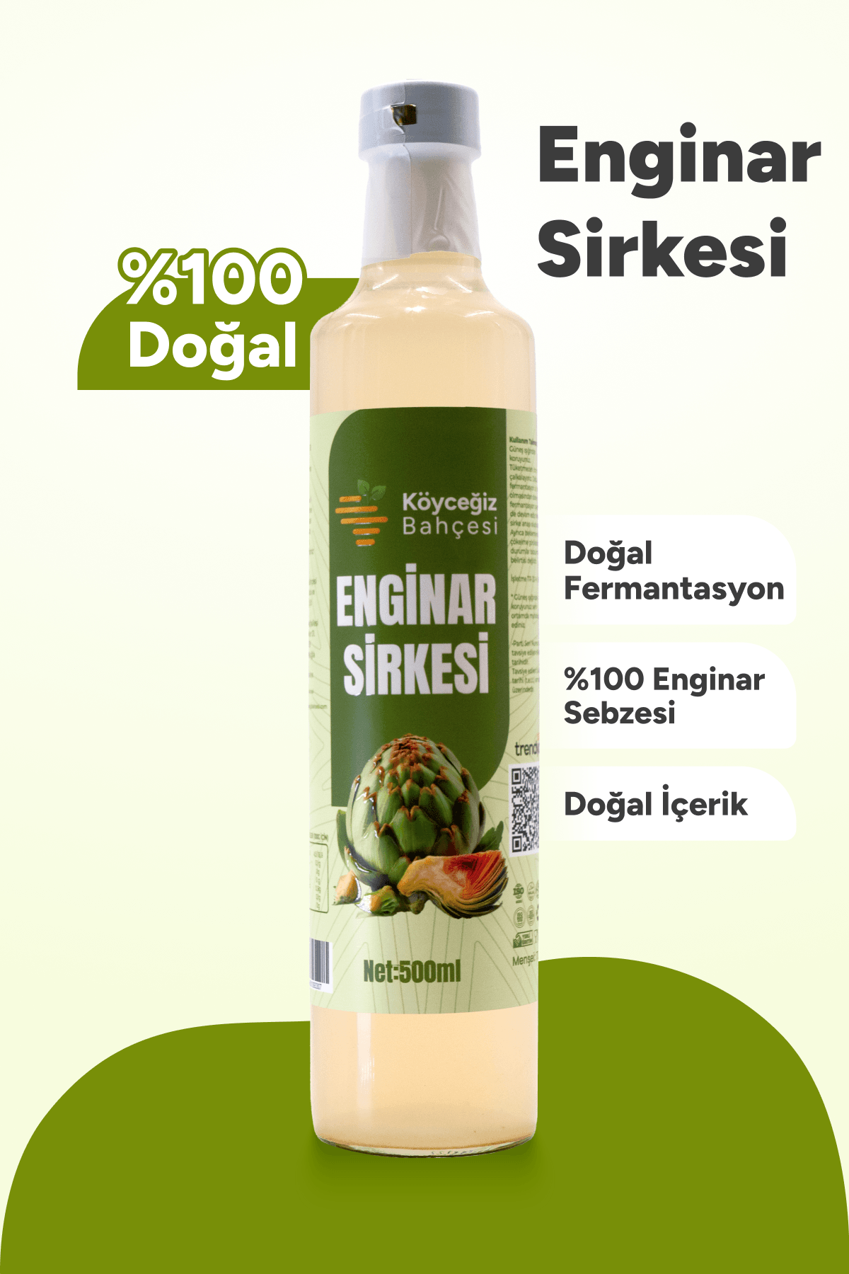Organik Enginar Sirkesi - 500ml