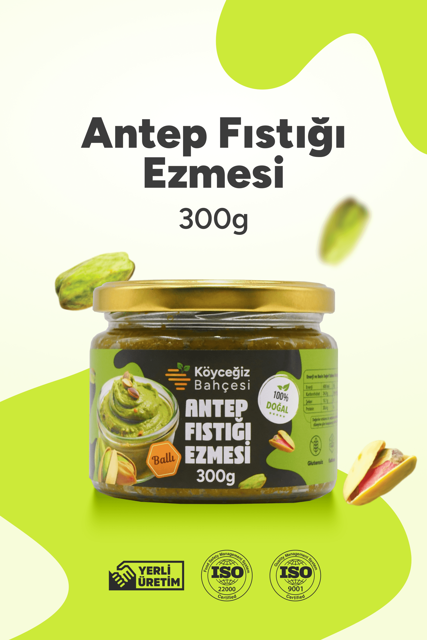 Ballı Antep Fıstığı Ezmesi - 300gr.
