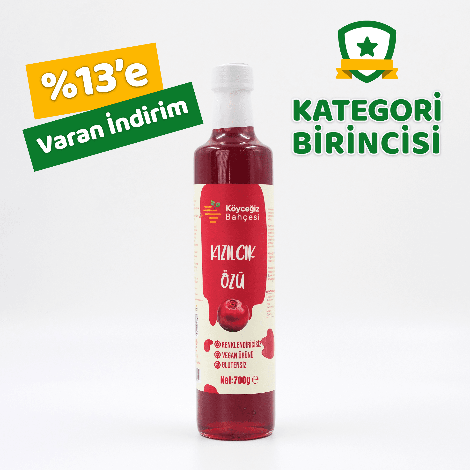 Organik Kızılcık Özü