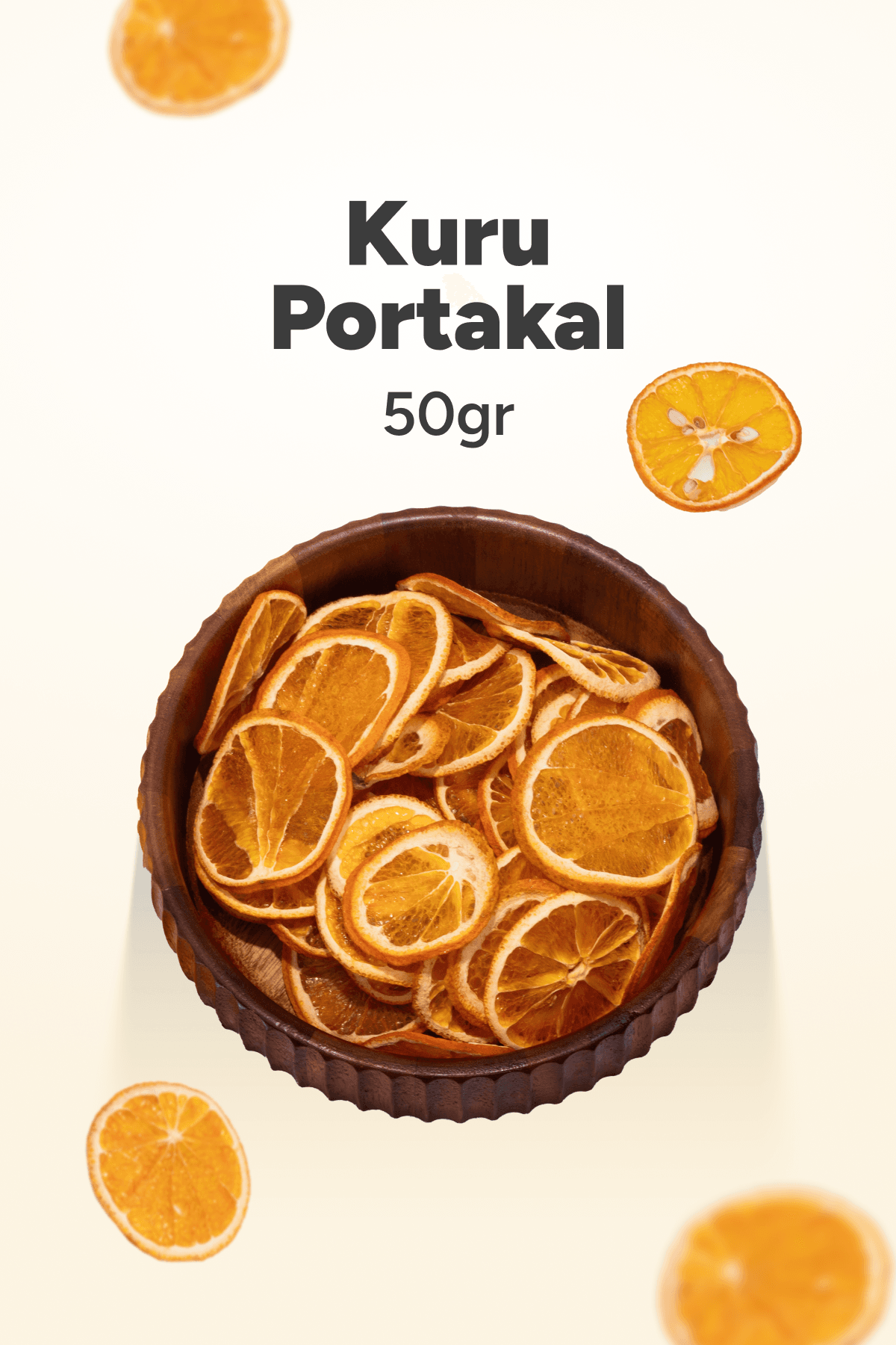 Organik Kurutulmuş Portakal - 50gr