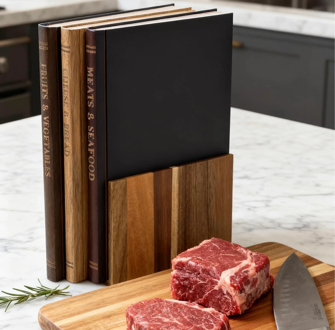 3’lü Kitap Görünümlü Kesme Tahtası Seti