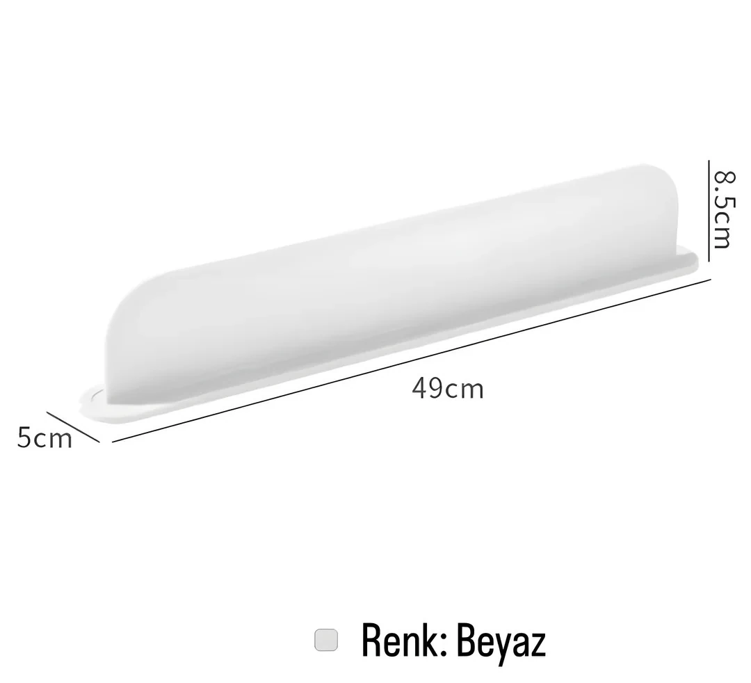 Silikon Bulaşık Matı (Tezgah Üstü Su Sıçrama Bariyeri) - Beyaz