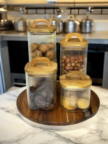 Akasya Saklama Kabı  4'lü Set