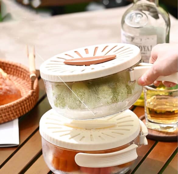 Pratik Süzgeç ve Saklama Kabı