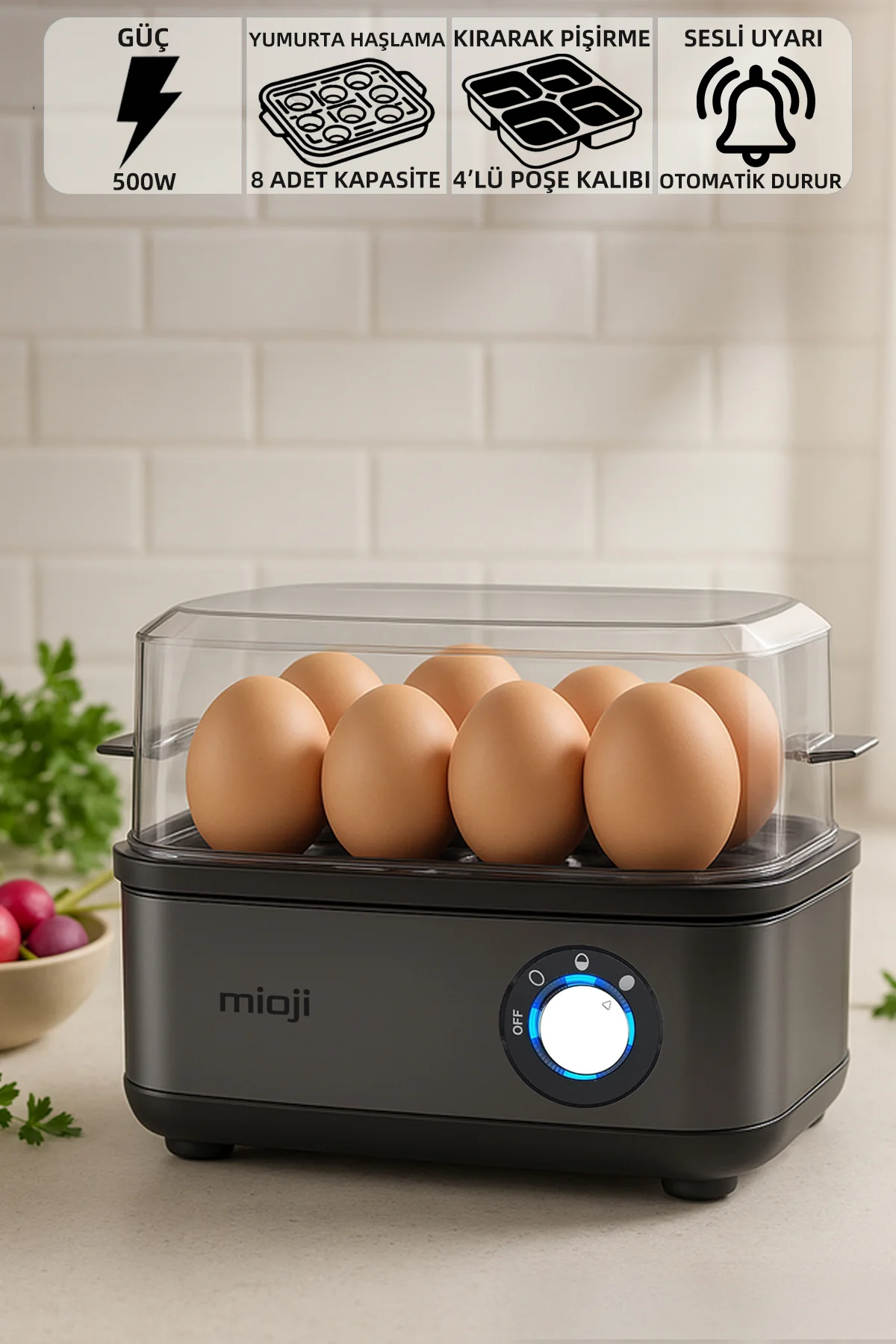 Mioji Yumurta Pişirme Makinesi