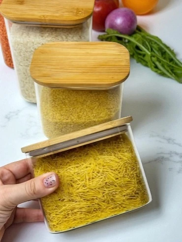 Bakliyat Saklama Kabı 4'lü Set 