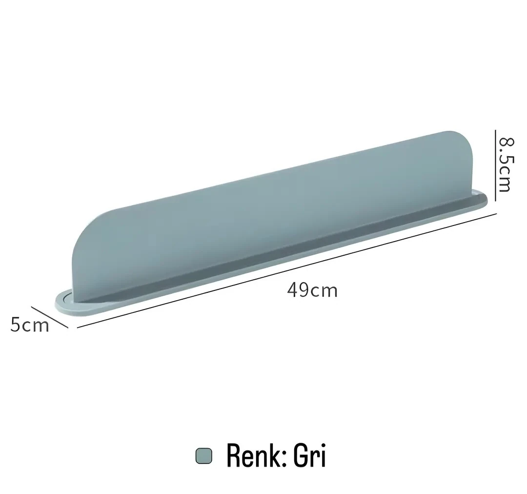 Silikon Bulaşık Matı (Tezgah Üstü Su Sıçrama Bariyeri) - Gri