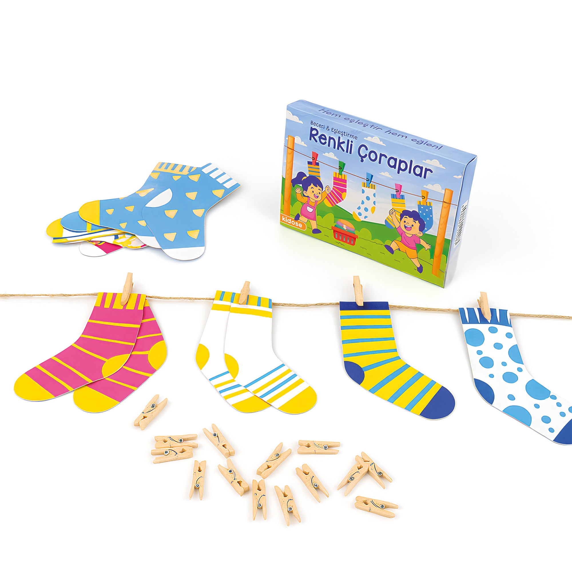 KiDoSe Eğitici Çorap Eşleştirme Kit