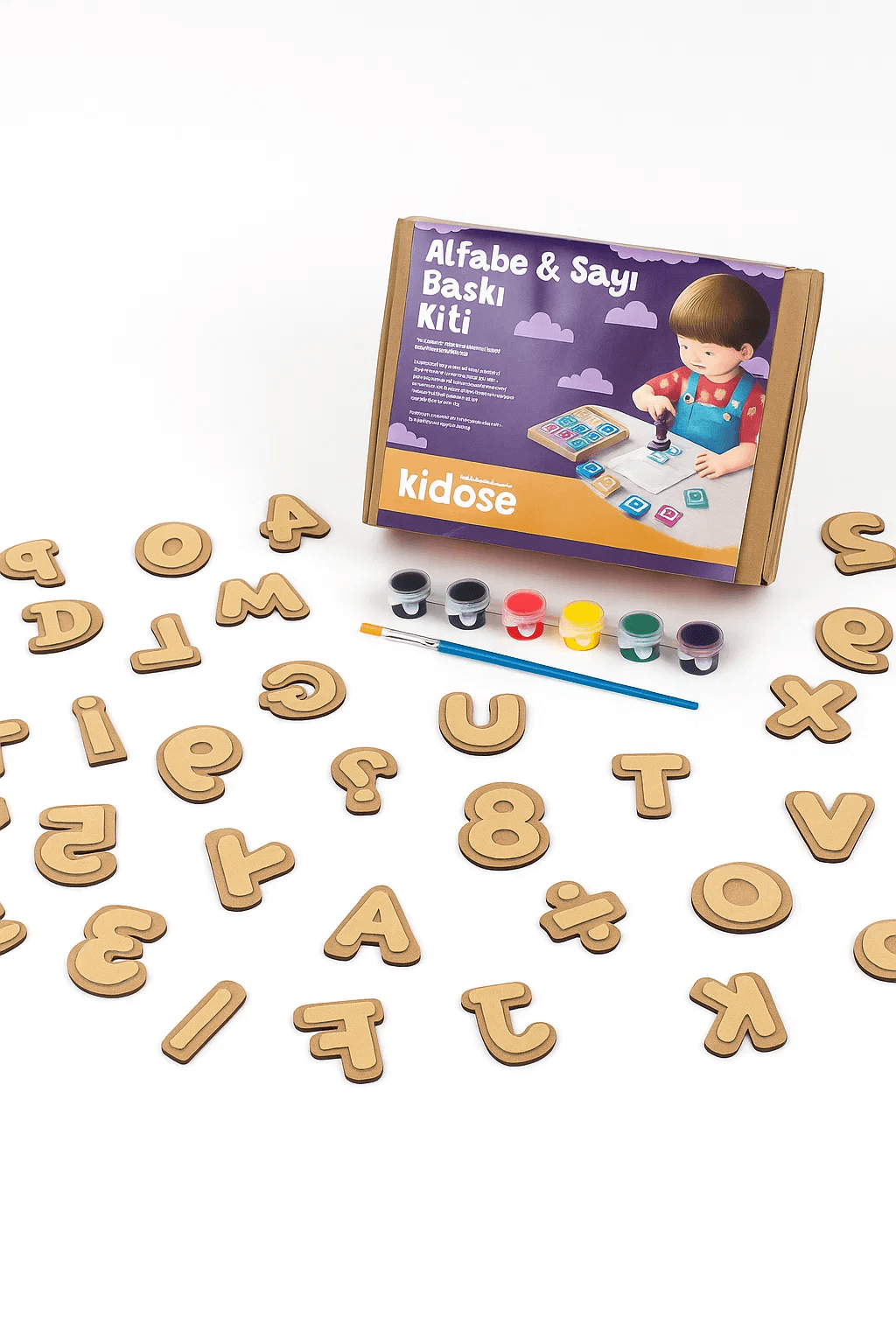 KiDoSe Eğitici Alfabe & Sayılar Baskı Kiti