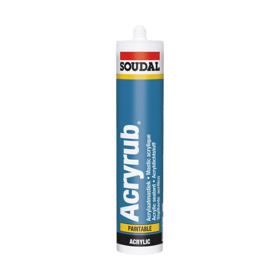 SOUDAL ACRYRUB SİLİKONİZE MASTİK 500 gr SİYAH