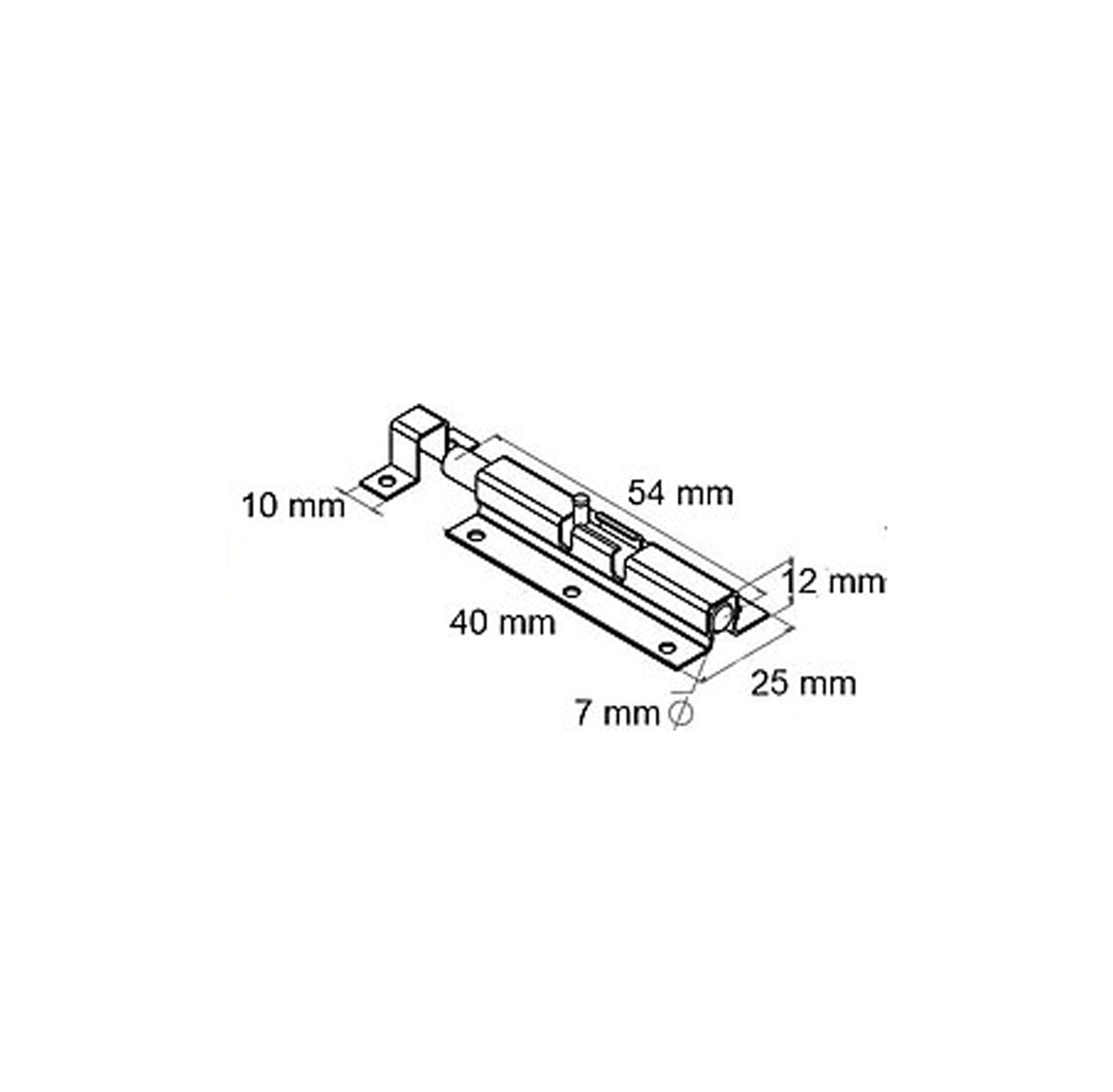 BEŞEL KLAS SÜRGÜ KROM 40 mm
