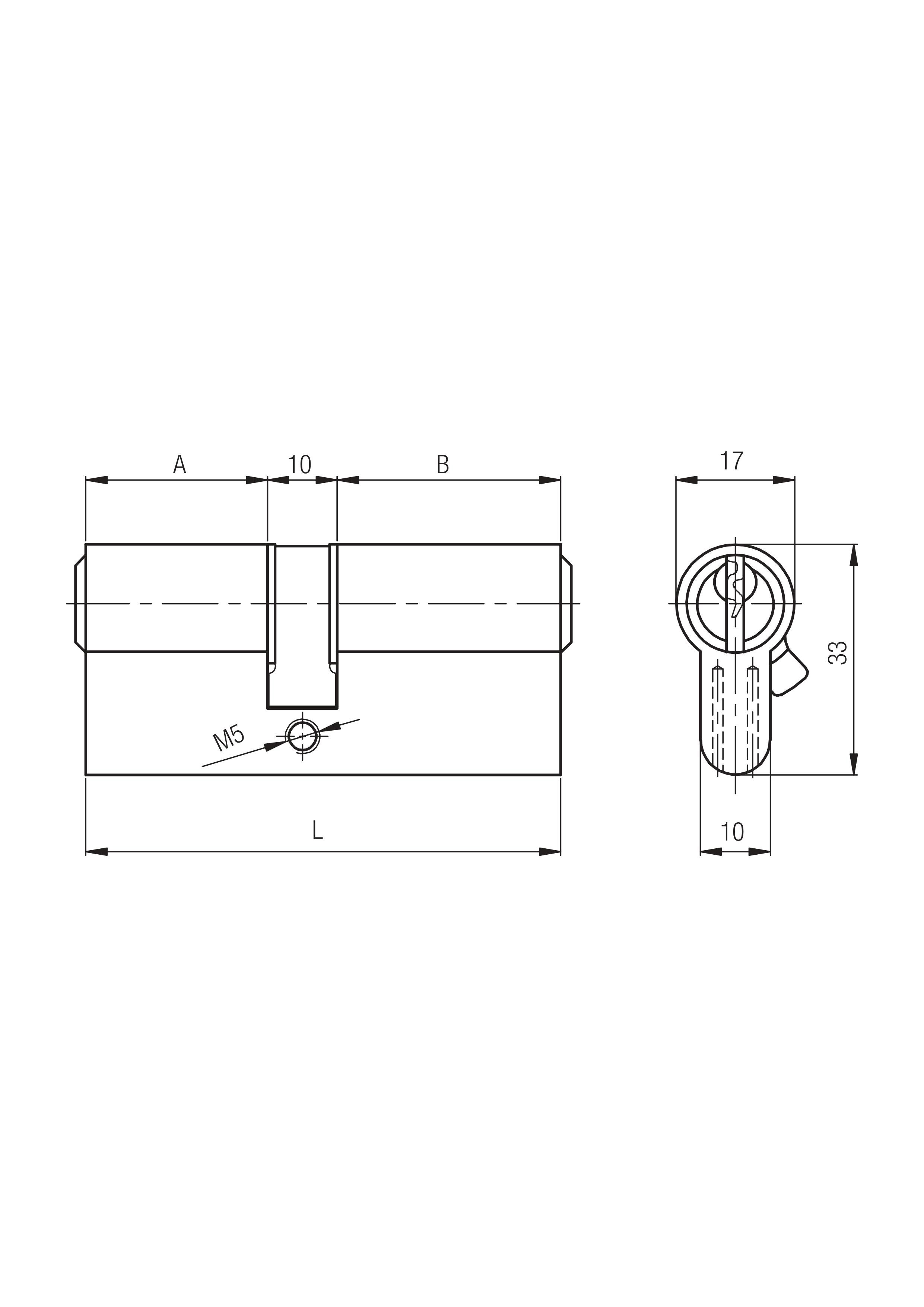 KALE CERMAN BAREL ÇELİK PİMLİ 68 mm SATEN