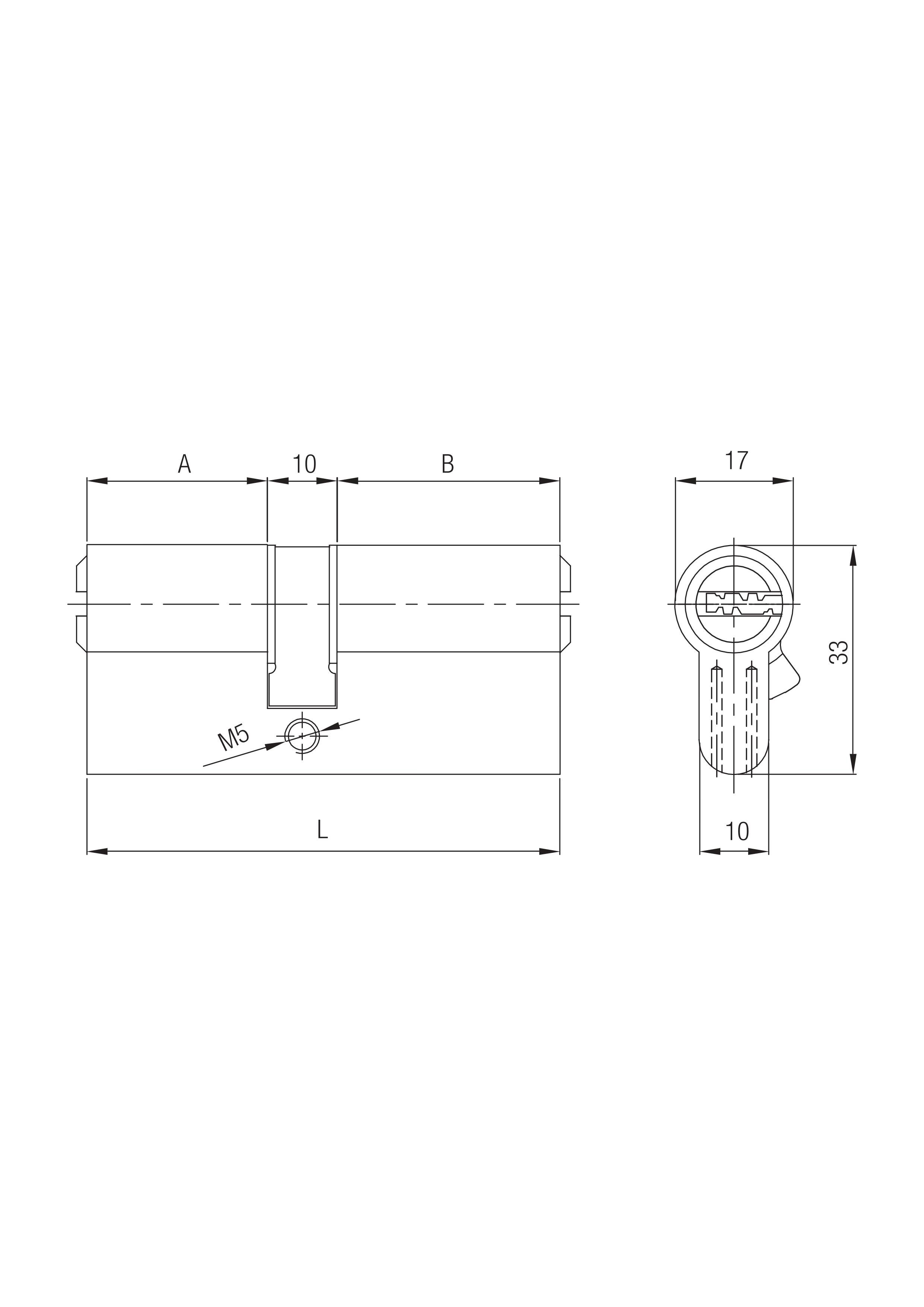 KALE SİSTEM BAREL ÇELİK PİMLİ 83 mm SATEN