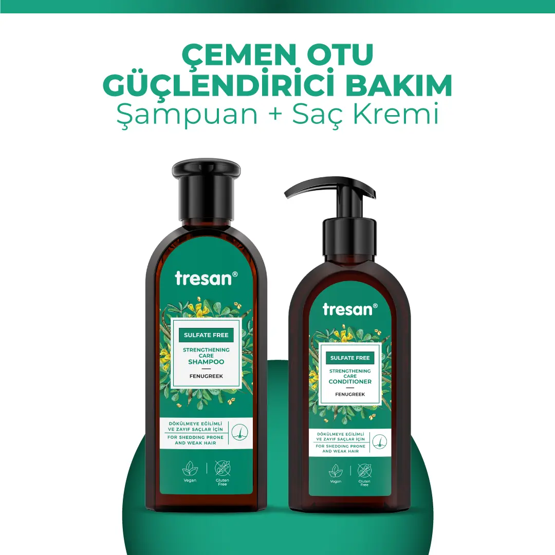 Çemen Otu Güçlendirici Sülfatsız Bakım Şampuanı 300 ml Saç Kremi 300 ml