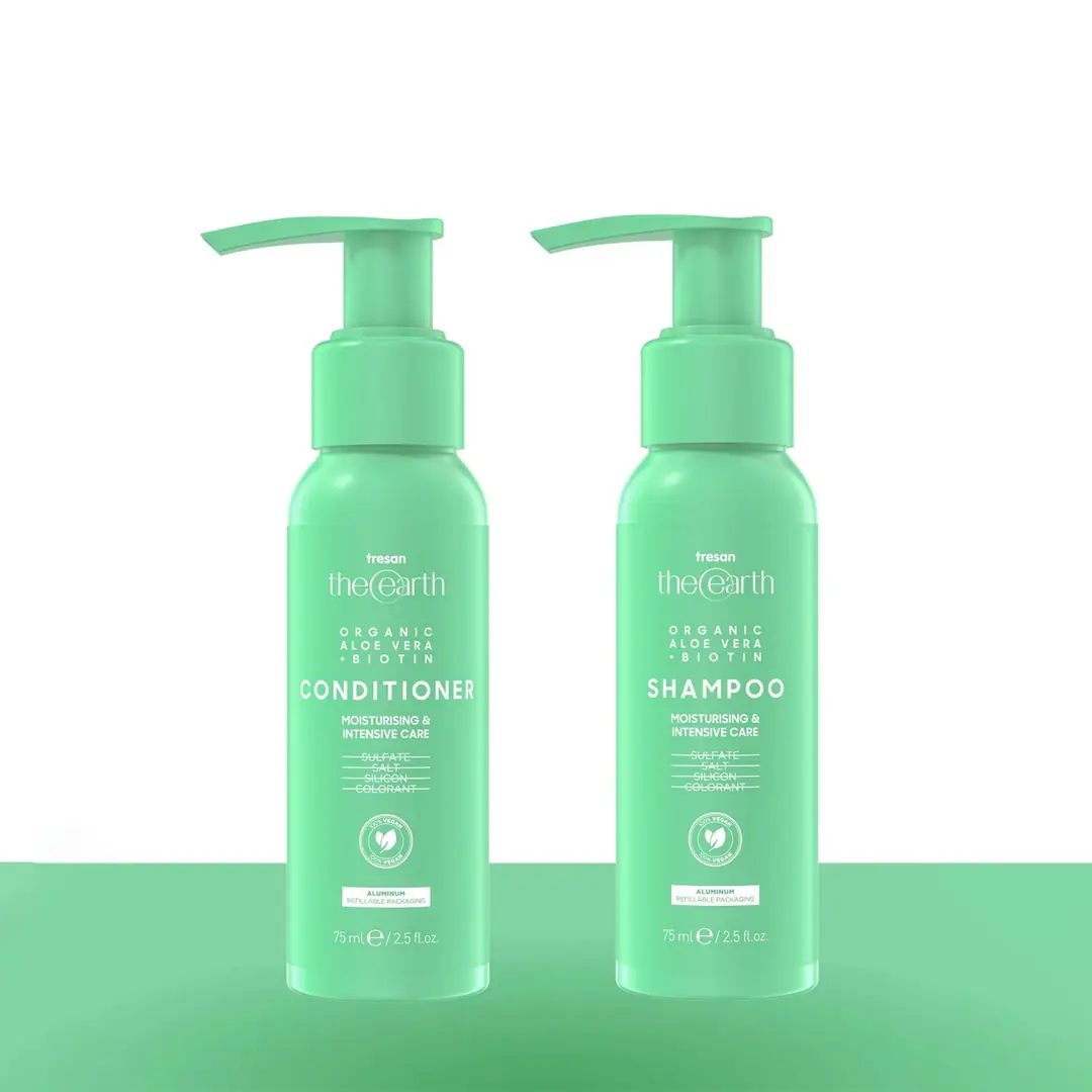 Organic Aloe Vera +Biotin Şampuan 75 ml + Saç Kremi 75ml