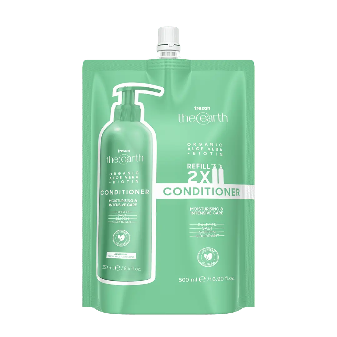Organic Aloe Vera +Biotin Saç Kremi Refill Pouch 500 ml