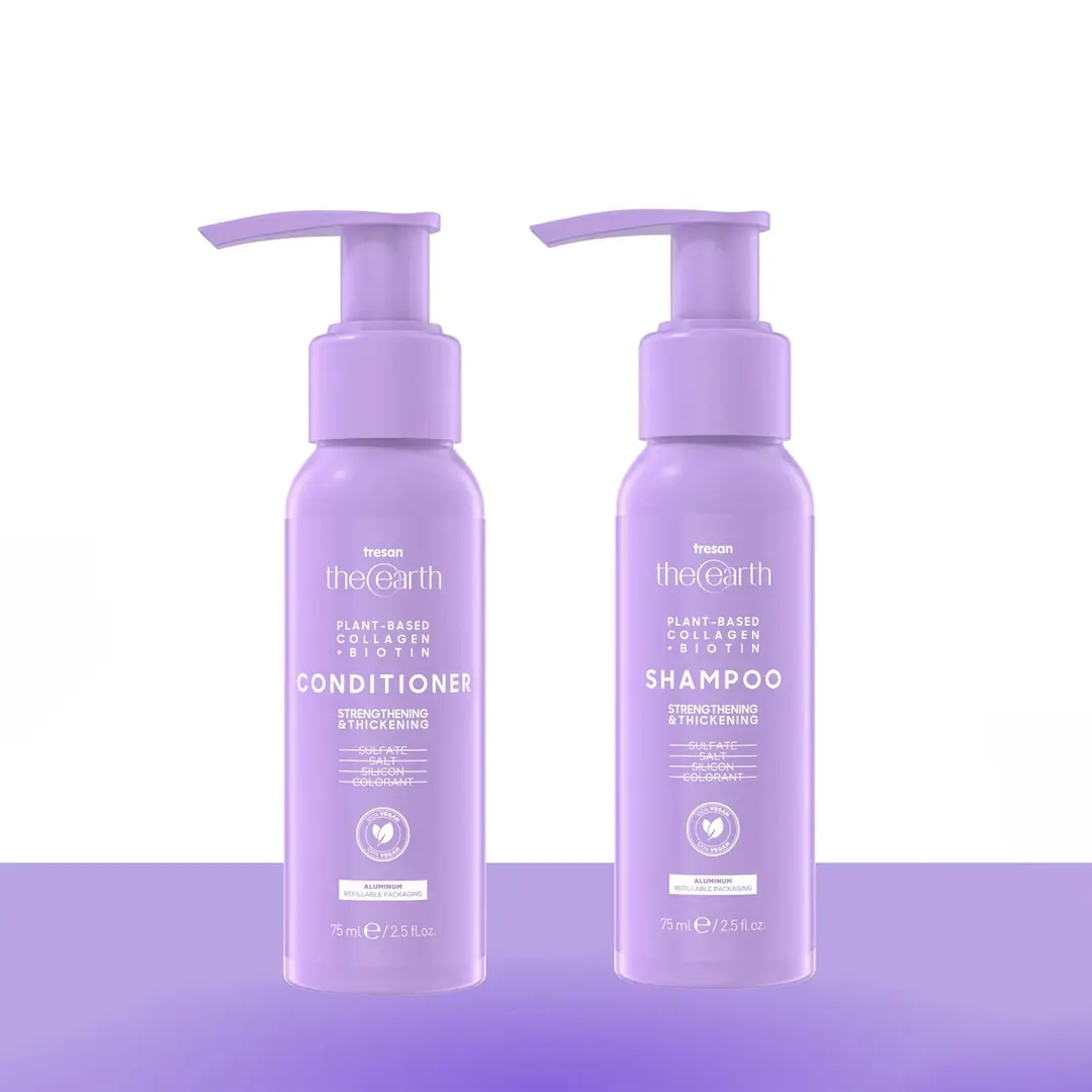 Plant Based Collagen +Biotin Şampuan 75 ml Saç Kremi 75 ml