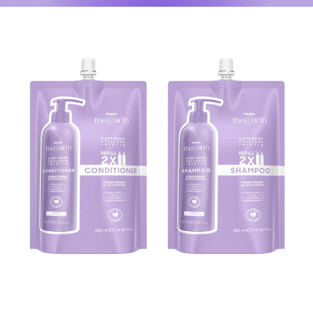 Plant Based Collagen +Biotin Şampuan Saç Kremi Refill Pouch 500 ml