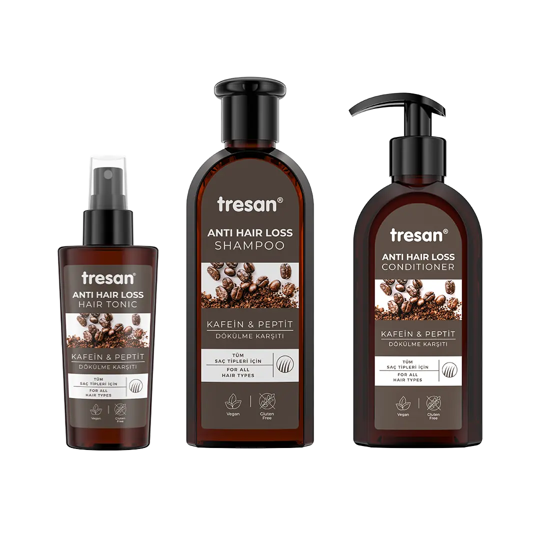 Kafein & Peptit Dökülme Karşıtı Şampuan + Saç Kremi + Saç Toniği