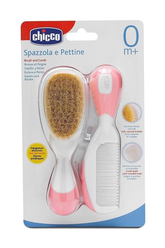 Chicco Fırça Ve Tarak Seti 0 Ay+ Pembe