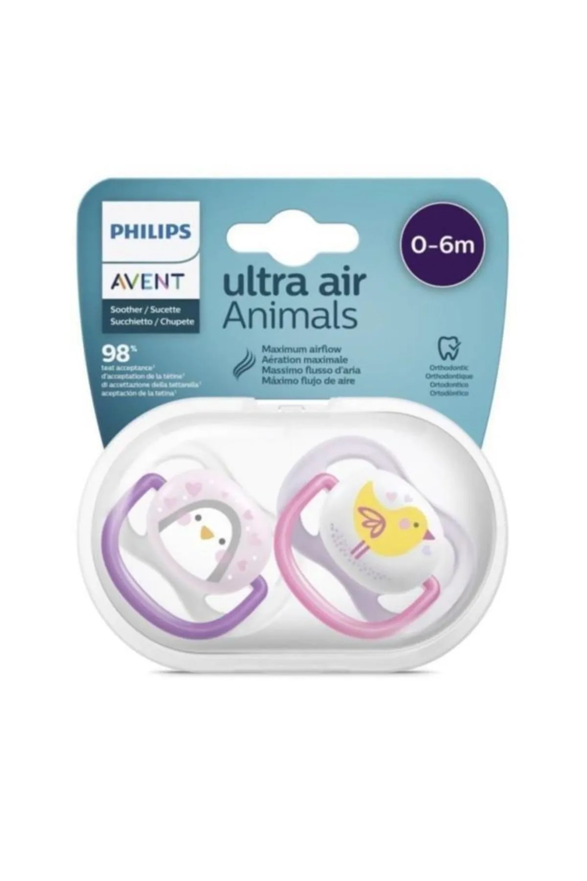Philips Avent Ultra Air Animals Ortadontik Emzik 0-6 Ay
