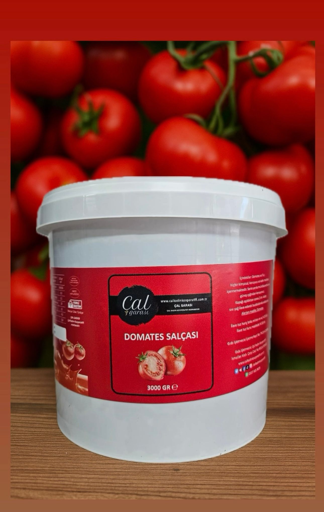 DOMATES SALÇASI (GELENEKSEL YÖNTEM, KAYNATMA YÖNTEMİ) 3KG