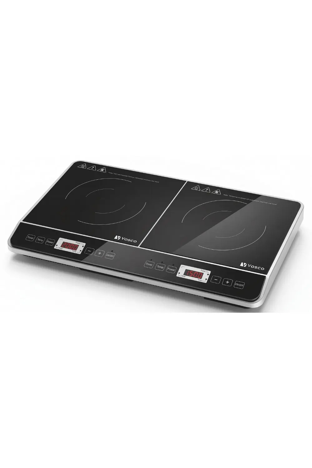 Vosco VALP-DIC126 İkili İndüksiyon Ocak, 60.5x36x6.4 cm, Elektrikli