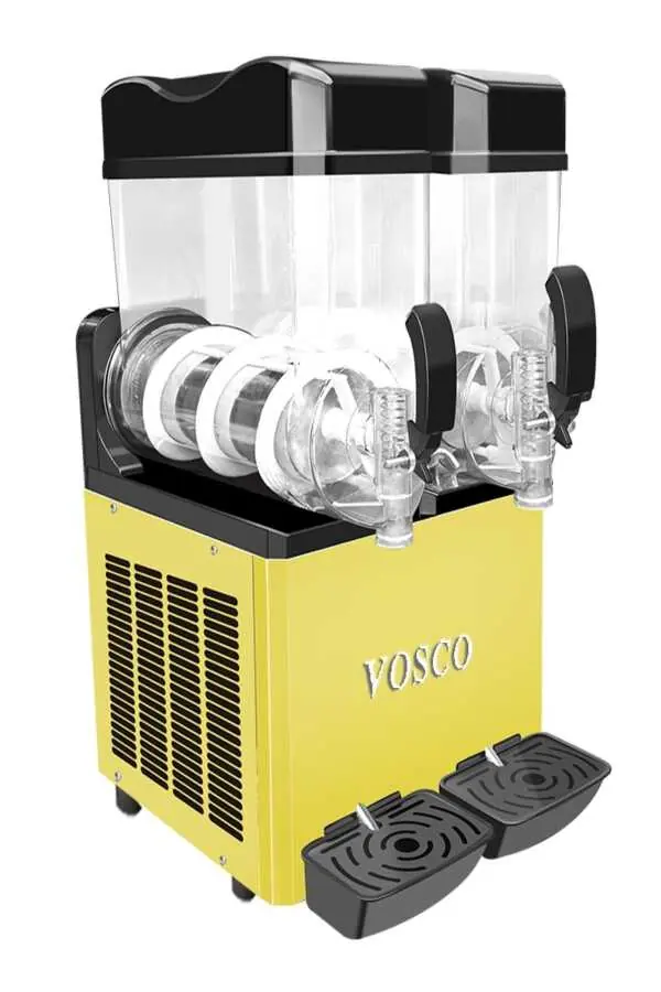 Vosco Buzlaş Makinası Çift Hazneli 15+15 Lt Sarı