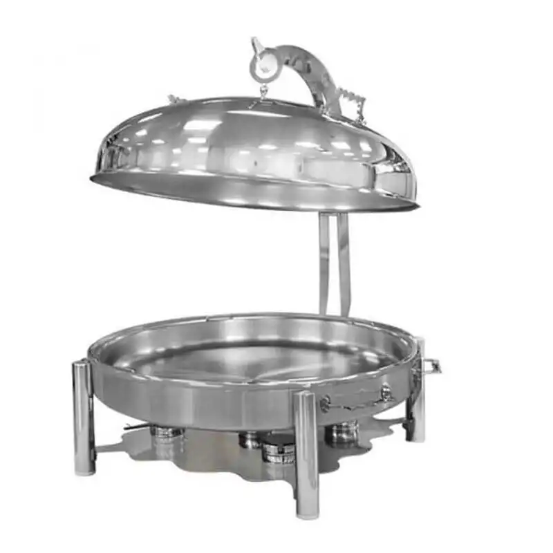 Öztiryakiler Ortadoğu Model Askılı Chafing Dish Yuvarlak Kapaklı 80 cm