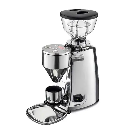 Mazzer Mini Filter On Demand Filtre Kahve Değirmeni  Parlak Alüminyum