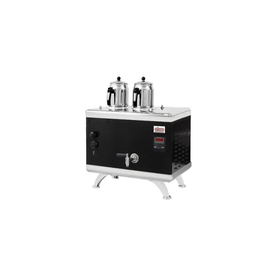 Ateşe Titanium Compact Akıllı Statik Çay Kazanı Gazlı Elektrikli 2 Demlikli