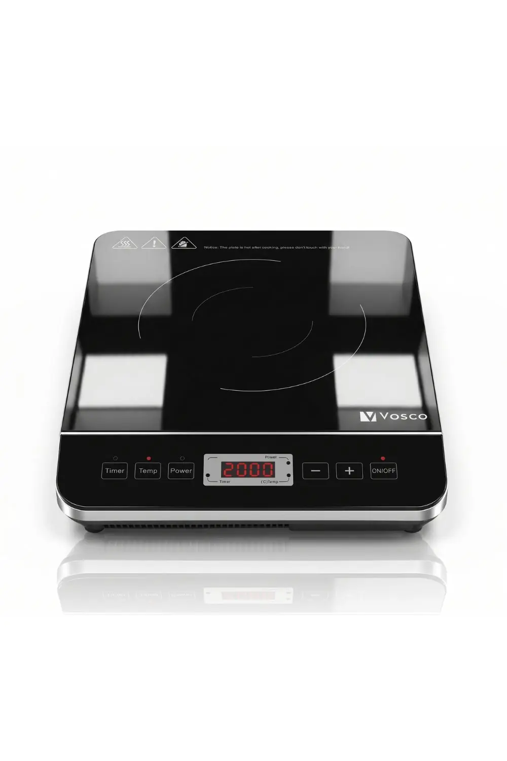 Vosco VALP-DC50 İndüksiyon Ocak, 28.8x35.5x6.2 cm, Elektrikli