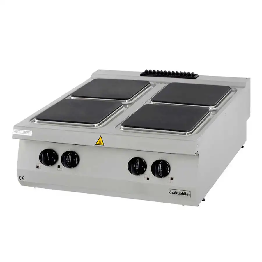 Öztiryakiler 900 Seri Set Üstü Dörtlü Ocak Elektrikli 80*90*30
