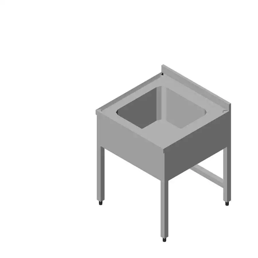 Öztiryakiler Evyeli Tezgah 1G 3 Perdeli 60x60 Cm