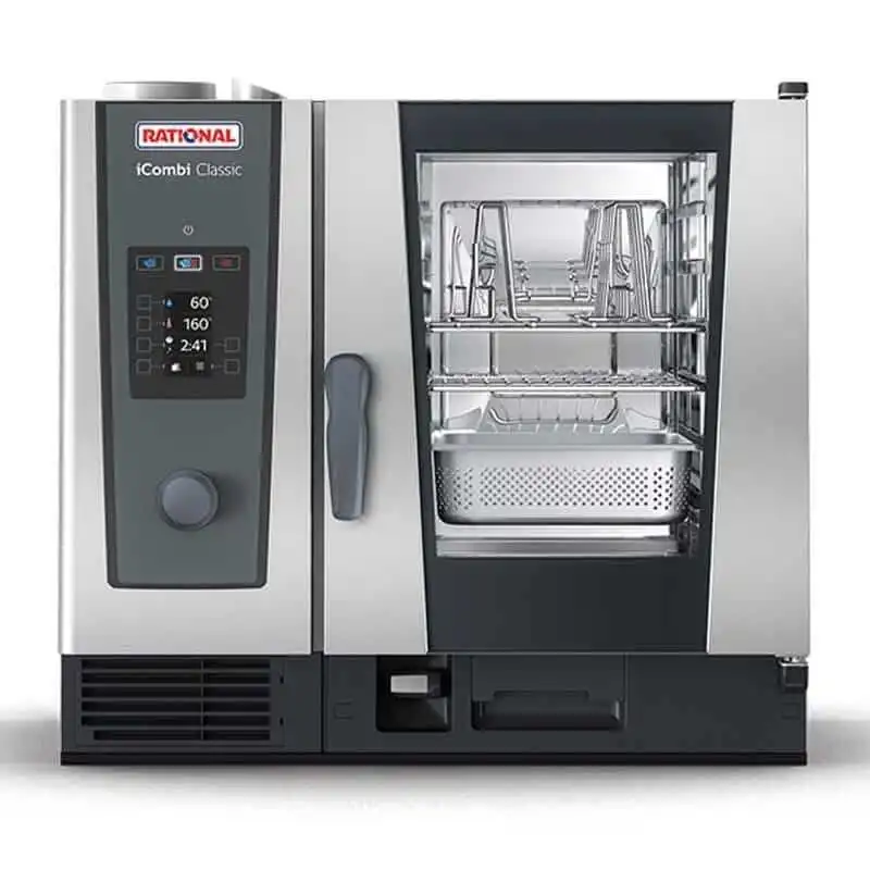 Rational iCombi Classic Buhar Konveksiyonlu Fırın 6x1/1 GN Kapasiteli Gazlı