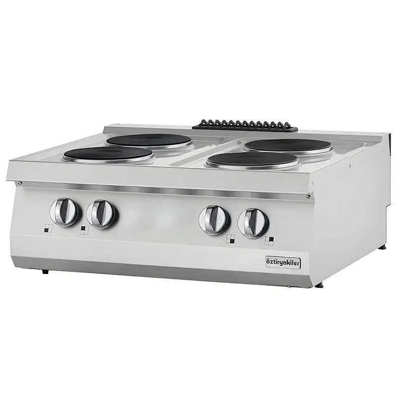Öztiryakiler 700 Seri Set Üstü Dörtlü Ocak Elektrikli 80*70*30