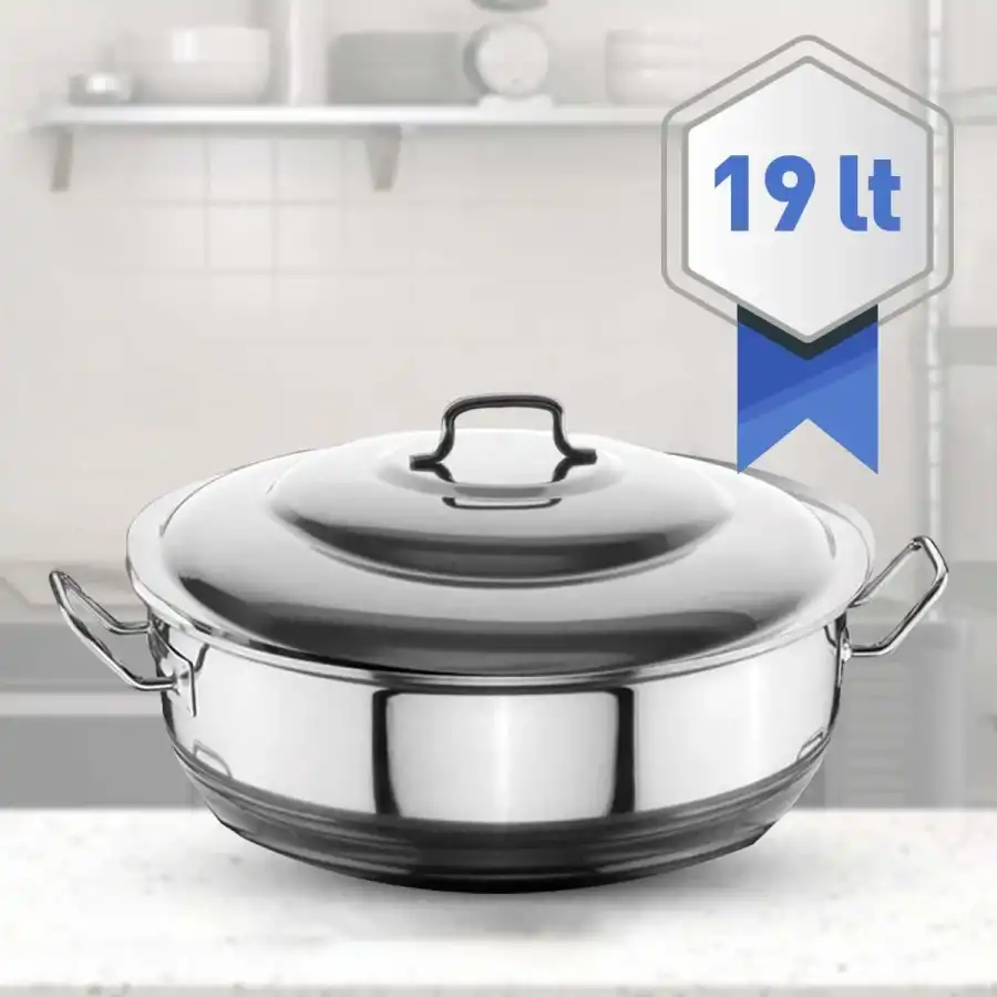 Öztiryakiler Helvane Tencere Kapaklı 36x20 cm 19 Lt