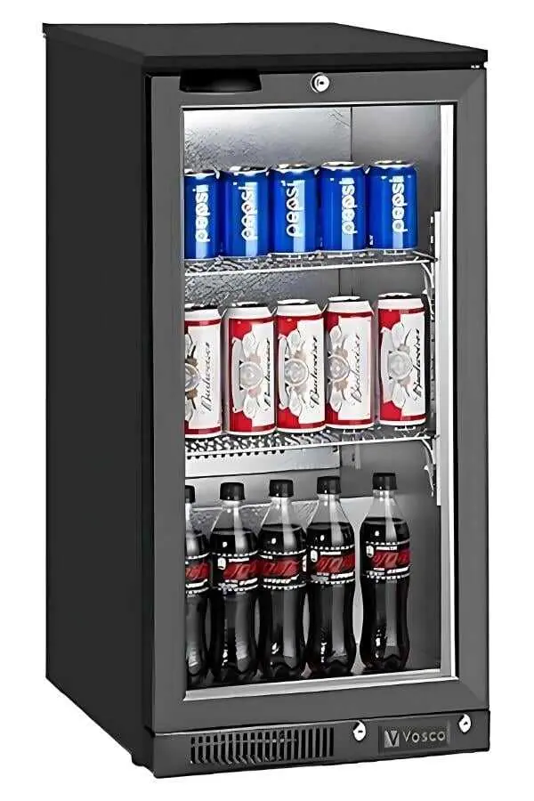 Vosco VBBC-150S Tek Kapılı Bar Arkası Şişe Soğutucu Dolap 118 Lt Siyah