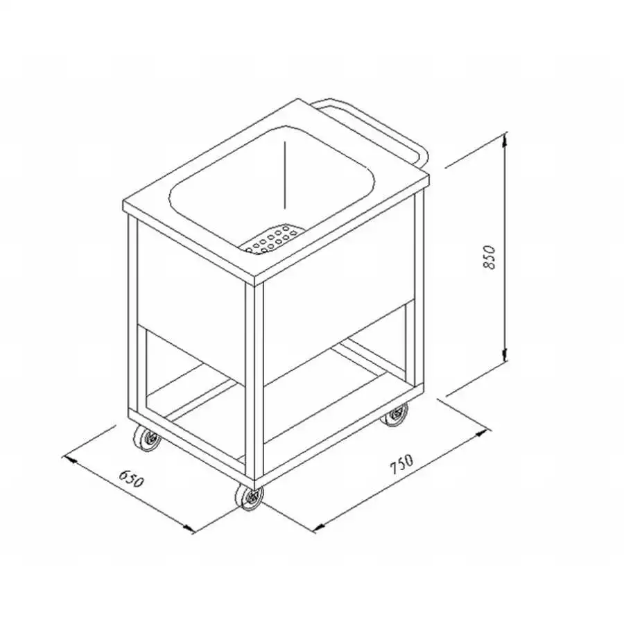 Öztiryakiler Et Sebze Basma Arabası 65x75 cm
