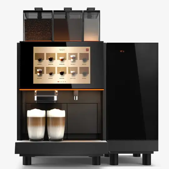 Kalerm X580C Full Otomatik Espresso Kahve Makinesi + Süt Soğutucu Dolap
