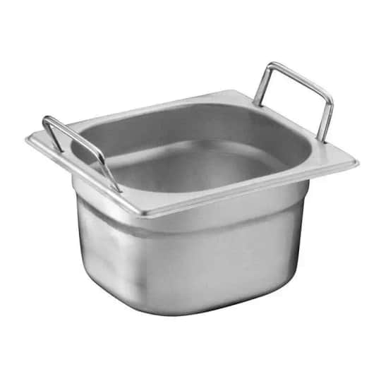Öztiryakiler Gastronorm Küvet, Saplı, Standart, GN 1/6, 17.6x16.2x20 cm