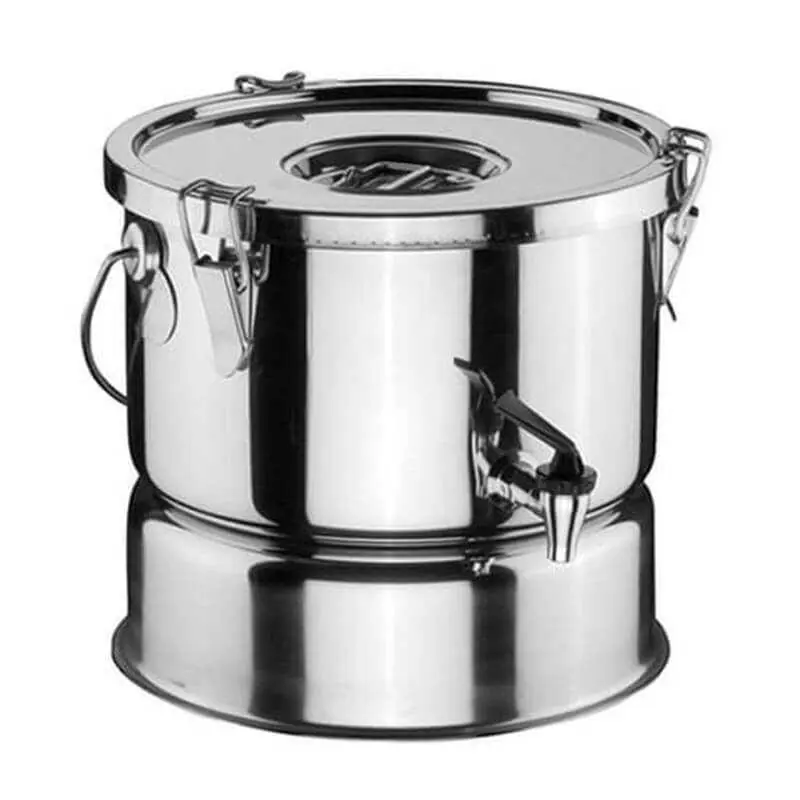 Öztiryakiler 32x17 cm, 10 Lt Çift Cidarlı Musluklu Termos