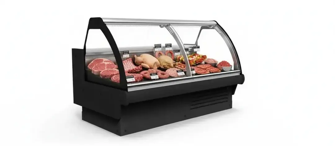 Öztiryakiler Et Teşhir Dolabı 800 L:1350 mm Bombe Camlı