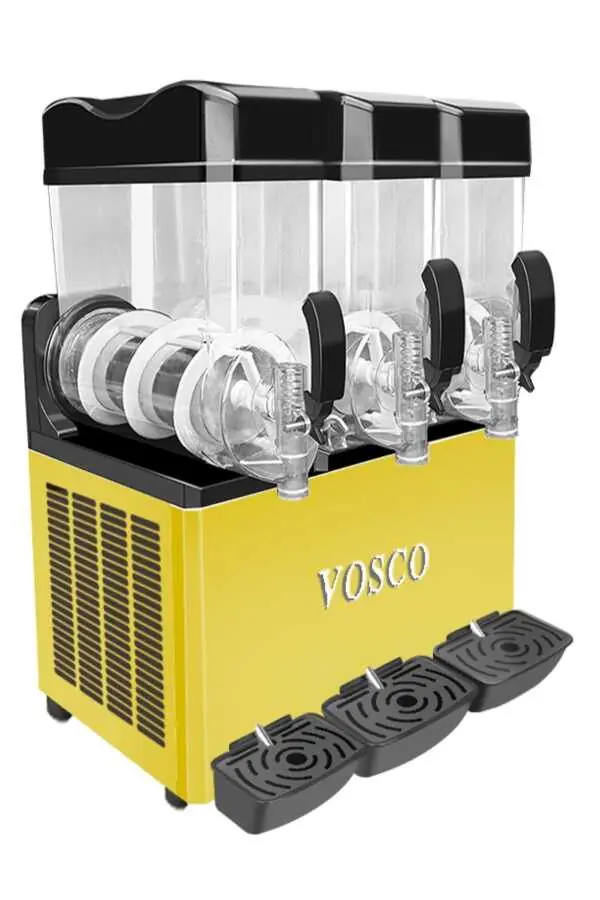 Vosco Buzlaş Makinası Üç Hazneli 15+15+15 Lt Sarı