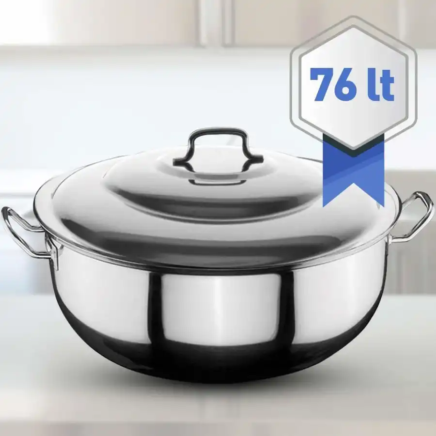 Öztiryakiler Helvane Tencere Kapaklı 65x25 cm 76 Lt
