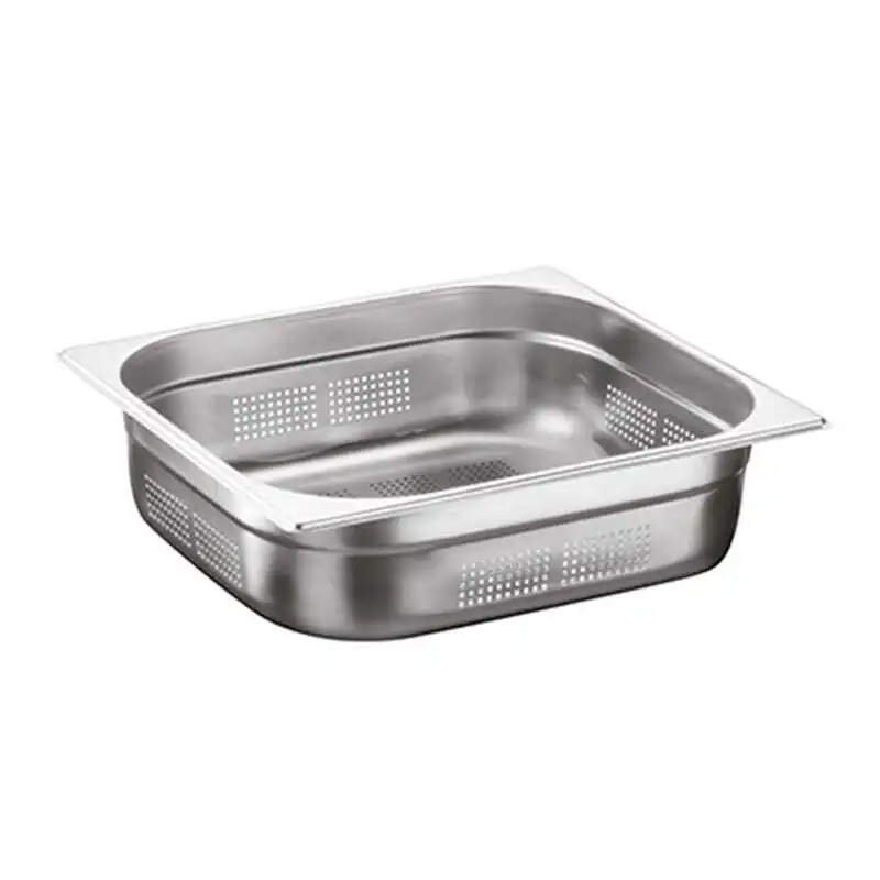 Öztiryakiler Gastronorm Küvet, Delikli, Standart, GN 2/3, 35.4x32.5x4 cm