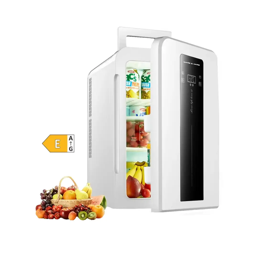 Mini Buzdolabı-Soğutma ve Isıtma Özellikli, Derece Ayarlı, Dijital Ekran (22Lt) 12v ve 220v